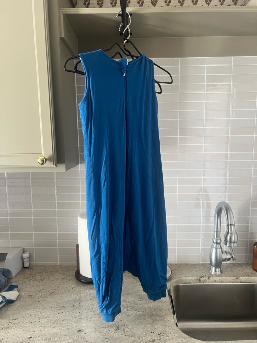Kyte BABY Blue Sleeveless Sleep Sack Romper